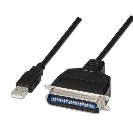 Aisens A104-0038 Conversor USB tipo A a CN36 paralelo Negro 1,5 m